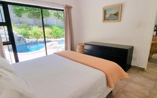 Guinea Fowl poolside apartment