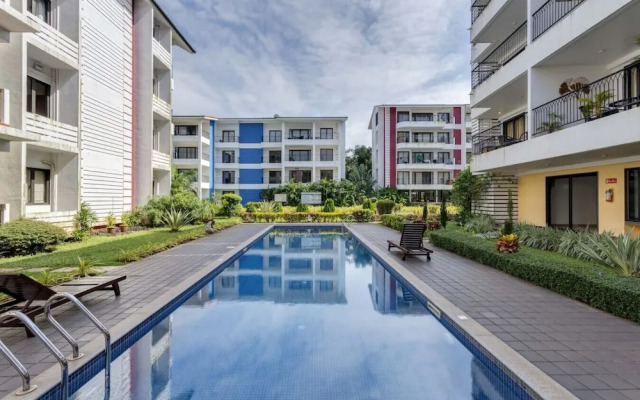 2BR w Pool Sauna 2km to Baga Calangute Beach