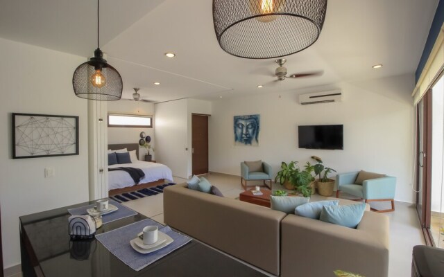 Luxury Loft w Balcony Akumal by Olahola