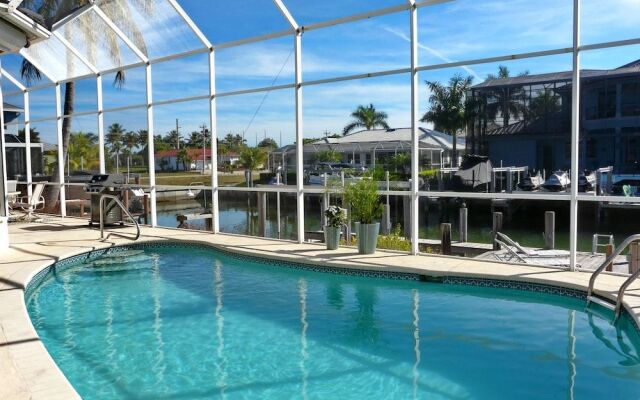 Stylish Waterfront Home With Pool and Private Dock