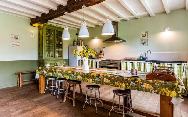 Historic Farmhouse Middle of Polder Landscape