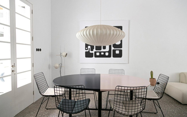 Luxury modernist design townhouse with garden