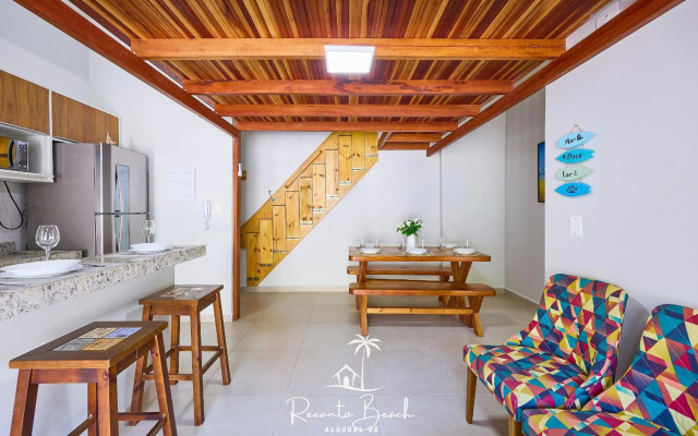 Apartamento térreo maravilhoso com mezanino para 10 pessoas