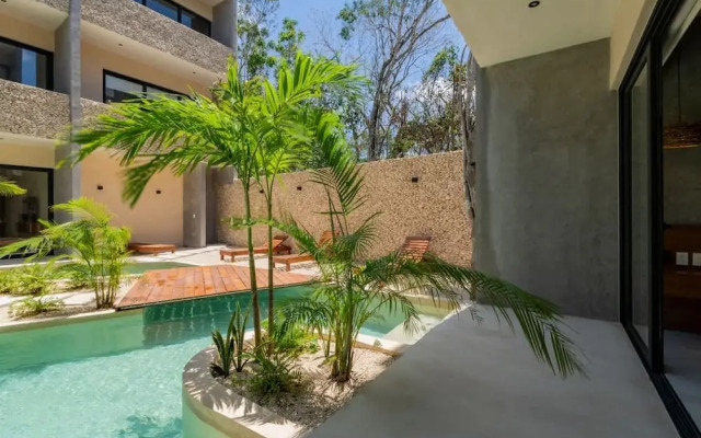 Stylish Tulum Studio Terrace Pool Relax