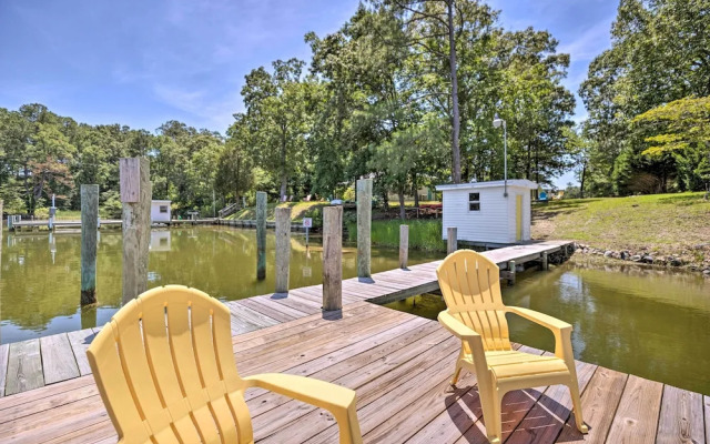 Waterfront Reedville Home w/ Private Dock!