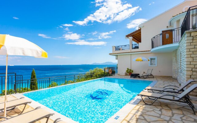 Villa Kerkyroula Large Private Pool Walk to Beach Sea Views A C Wifi Car Not Required - 1972
