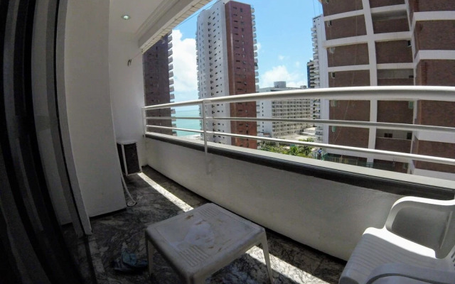 Flat com linda vista mar, perto de tudo !!!