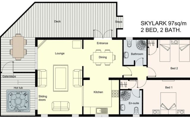 Skylark Lodge With Hot Tub Near Cupar, Fife