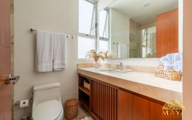 NHOA 302B Lux 1BR Condo Top Jungle View Aldea Zama