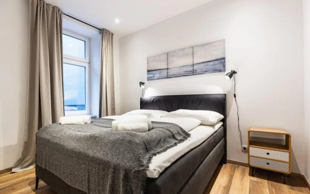 Modern apartment next to subway station