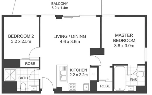 Metawise Sydney CBD Haymarket 2bed Apartment