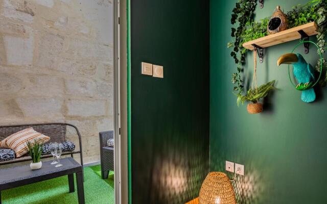 Appartement Jungle - Libourne Centre - 4 pers - Sauna - Netflix