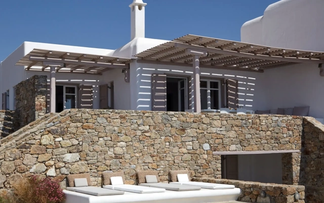 Amazing view Mykonian Villa with 5 bedrooms and pool