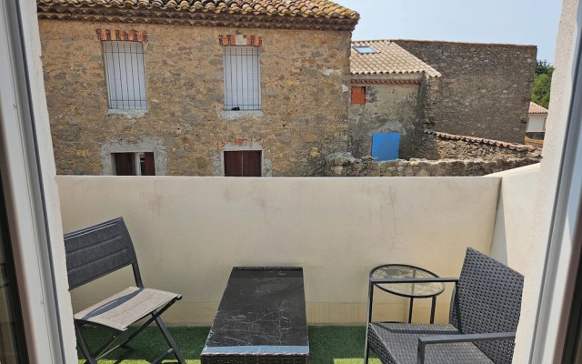 Chambre 2 lit simple avec balcon