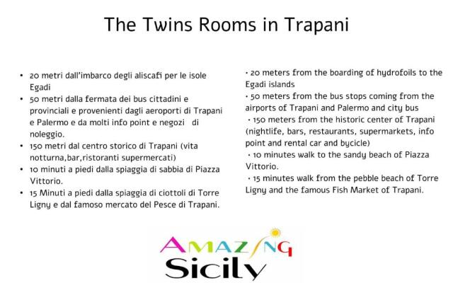 The twins Rooms in Trapani 1