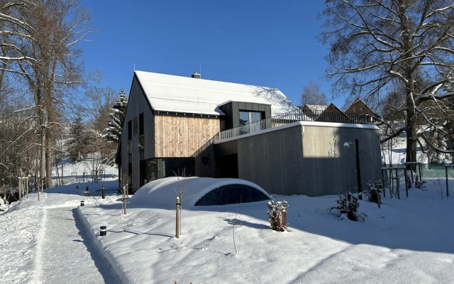 Villa With Fireplace in Cerny Dul