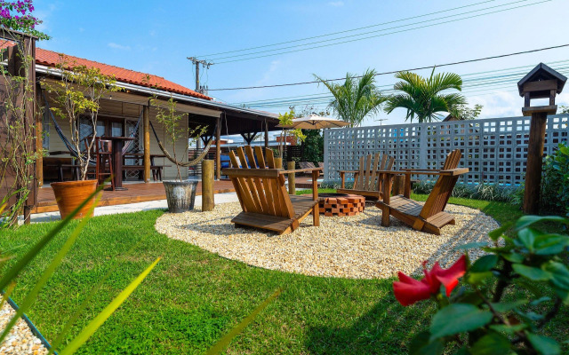 Casa com Lareira e Piscina - Varanda Incrível