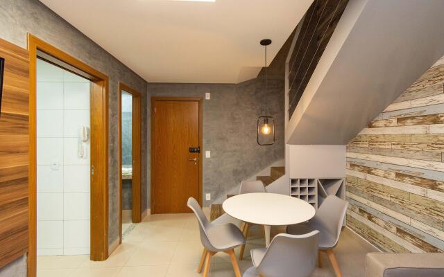 Duplex moderno 1Q Andar alto - TDH1916