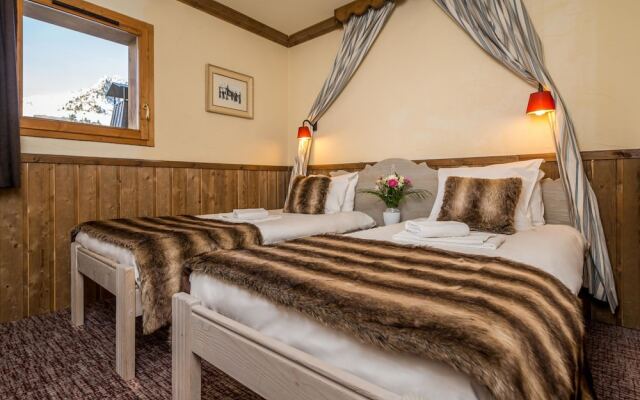 Rustic Apartment With a Fireplace and Wi-fi in Arc 2000