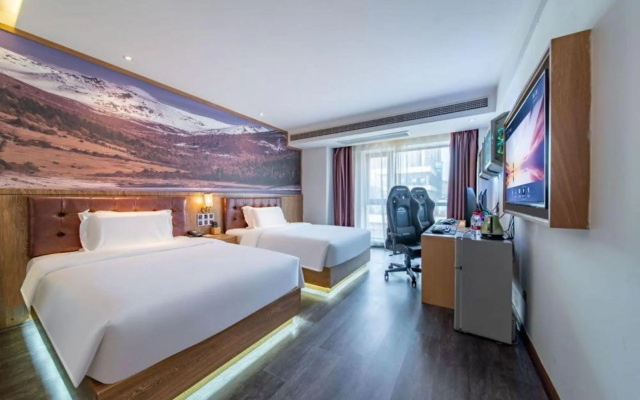 Yibin Lingang University City Exhibition center James Cafe Hotel – Guest Rooms – Yibin
