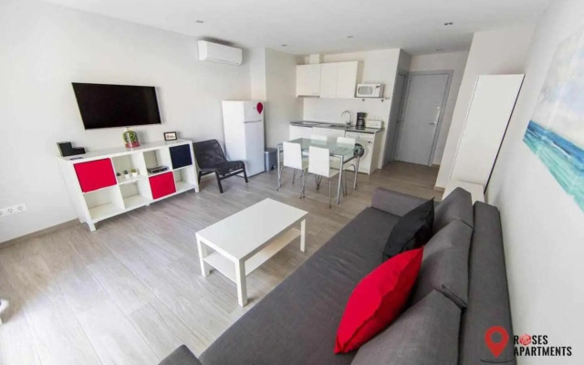 Roses Apartments Estudio 1 vista mar lateral