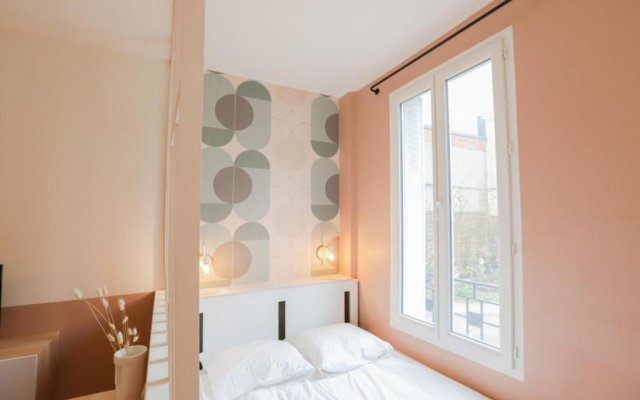 Appart' Hotel Pink Cosy 5min RER Proche Paris