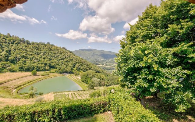 Detached, cozy cottage in vineyard with swimming pool and views over Tuscany