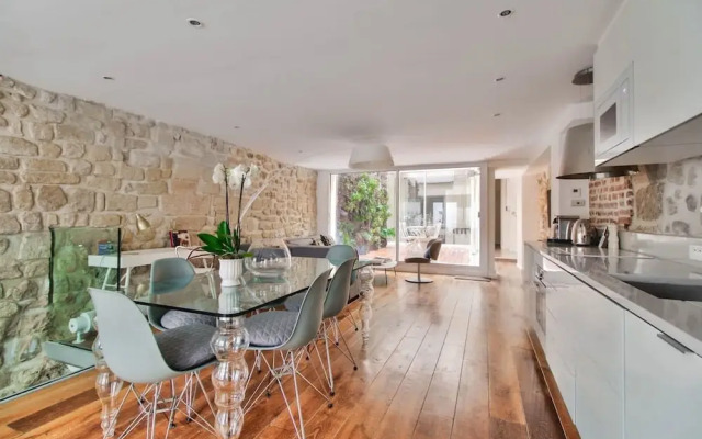 Jardin Priv Gorgeous 3 Bed House in Le Marais