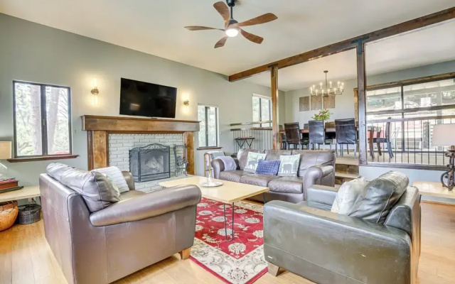 Partial Lake Arrowhead View: Cabin w/ Game Room!