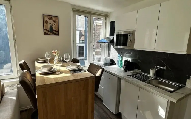 Modern 1BR plus LR Apt Near Gravensteen