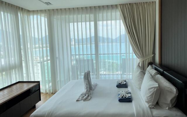 Patong sea view apartment at Privilege, rooftop pool