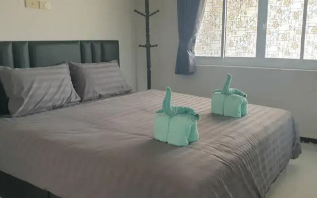 Reindeer house front beach