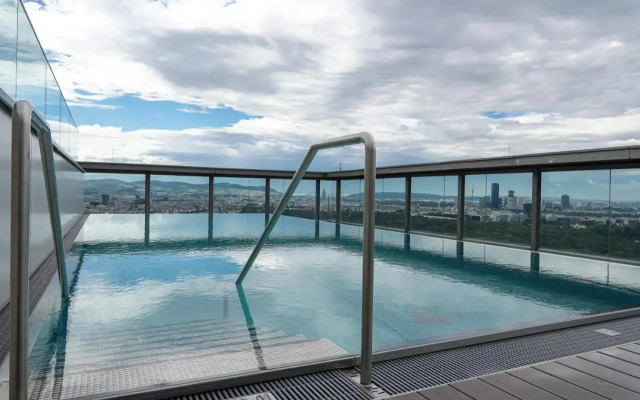 Amazing view over Vienna and infinity pool