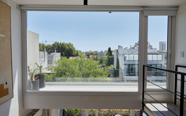 Unique triplex with rooftop private use