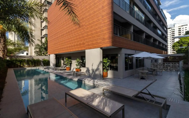 Studio de luxo mobiliado em Moema