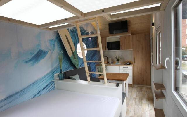 Tiny Wave Tiny House auf dem Campingplatz Strandgut