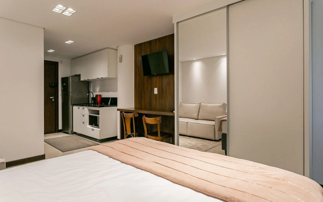 Vista Mar com sacada no Centro #CA49