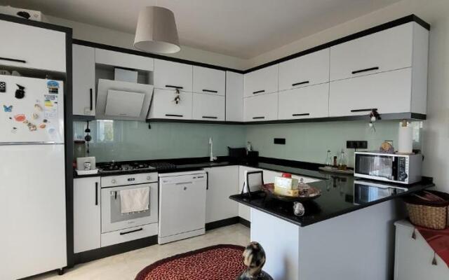 Architect's house with spacious veranda in Antalya, Belek