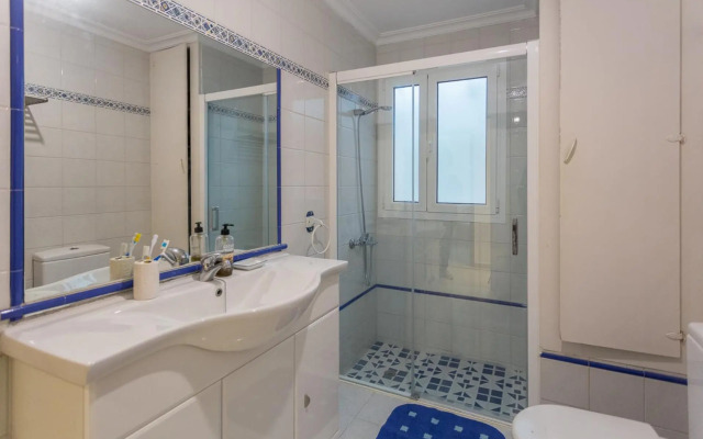 Front line beach with fantastic terrace.