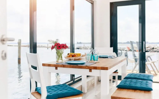 Houseboat in Egernsund at the Marina Minde