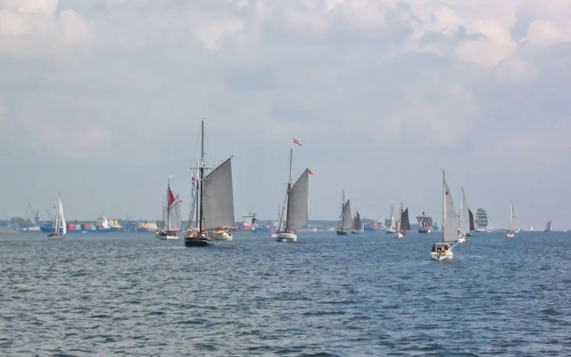 Hausboot in Laboe an der Kieler Foerde