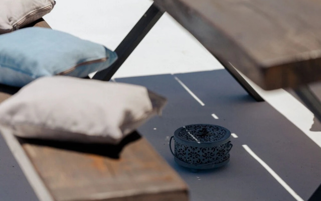 Sea View Studio With a Barbecue Area on the Terrace of the Building a Smart TV