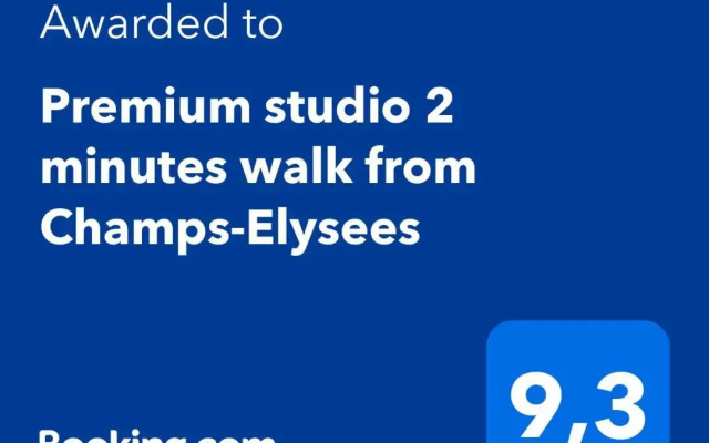 Premium studio 2 minutes walk from Champs-Elysees