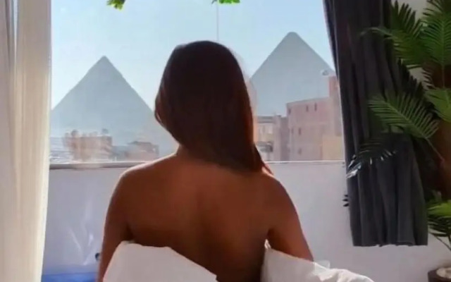 Pharaoh pyramids view