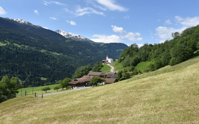 Apartment in Breil Brigels With Terrace, Garden Furniture, BBQ – Outside – Brigels
