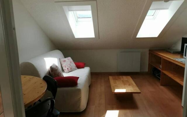 Studio mansardé 18 m2 climatisé avec piscine privée