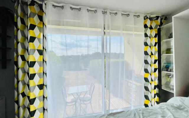 Studio cozy, vue sur le golf Houlgate