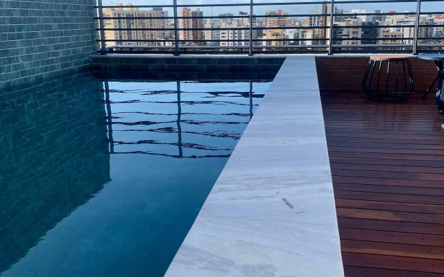 Apartamento superior na praia de Intermares