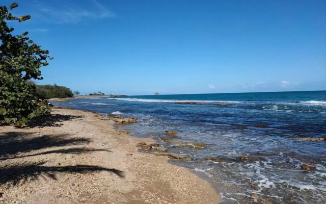 Haut de villa avec vue sur la mer