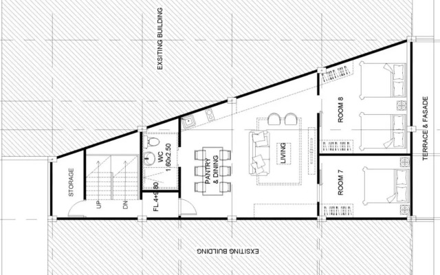 U3 Large 2 Bedroom Full kitchen near BTS Udomsuk